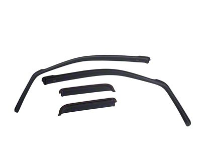 EGR In-Channel Window Visors; Front and Rear; Matte Black (01-03 F-150 SuperCrew)