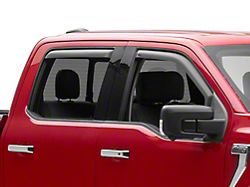 EGR In-Channel Window Visors; Front and Rear; Matte Black (15-25 F-150 SuperCrew)