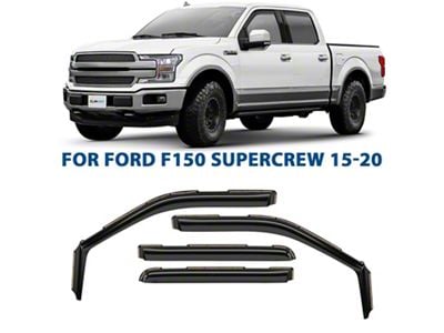 in-Channel Window Deflectors (15-20 F-150 SuperCrew)