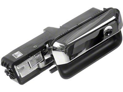 Interior Door Handle; Black and Chrome; Rear Passenger Side (04-08 F-150 SuperCrew)