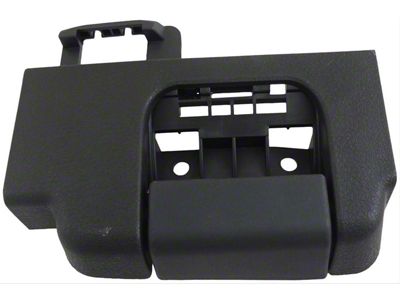 Interior Door Handle; Rear Left; Textured Black; Black Lever; Plastic (09-14 F-150 SuperCab)