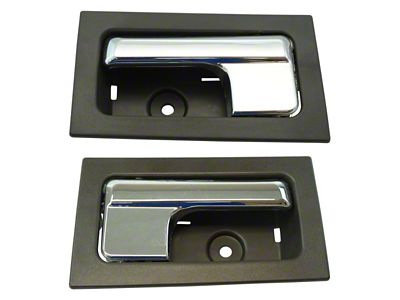 Interior Door Handles; Chrome and Dark Gray (09-14 F-150)