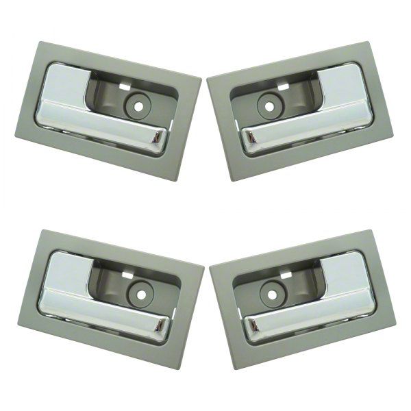 F150 Interior Door Handles; Front and Rear; Chrome and Platinum (0914 F150) Free Shipping