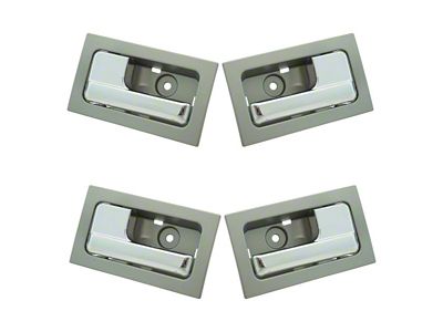 Interior Door Handles; Front and Rear; Chrome and Platinum (09-14 F-150)
