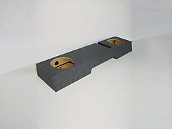 Jumbo Dual 10-Inch Down Firing Subwoofer Box; Poly Coated (97-99 F-150 SuperCab)