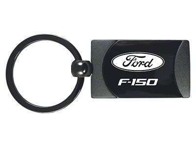F-150 Two-Tone Rectangular Key Fob; Gunmetal