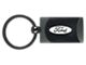 Ford Two-Tone Rectangular Key Fob; Gunmetal