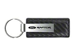 Raptor Gunmetal Carbon Fiber Leather Key Fob