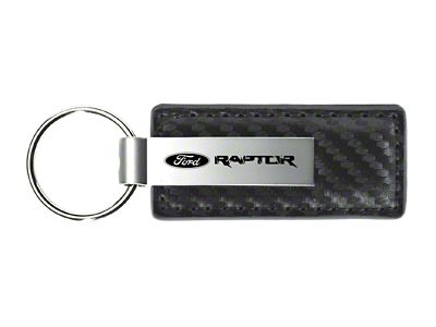 Raptor Gunmetal Carbon Fiber Leather Key Fob