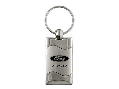 F-150 Satin-Chrome Rectangular Key Fob