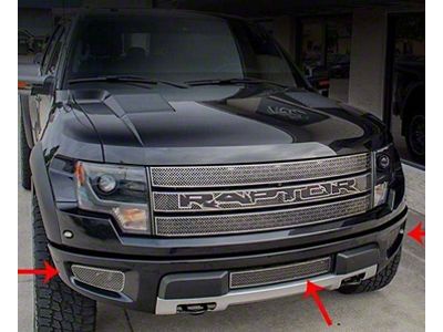 Laser Mesh Lower Grille Grille Inserts (10-14 F-150 Raptor)