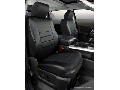 Fia LeatherLite Series Front Seat Covers; Black (04-08 F-150 w/ Bucket Seats)
