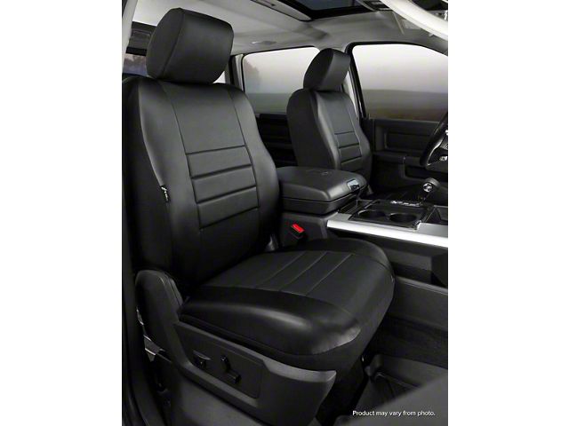 LeatherLite Series Front Seat Covers; Black (04-08 F-150 w/ Bucket Seats)