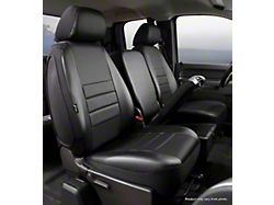 Fia LeatherLite Series Front Seat Covers; Black (15-25 F-150 w/ Bench Seat)
