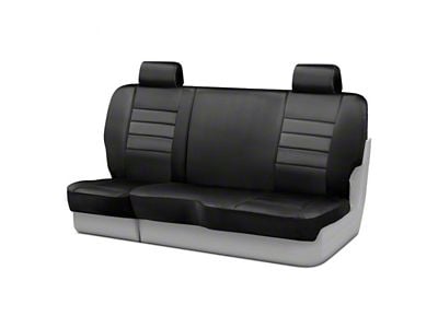 LeatherLite Series Rear Seat Cover; Black (04-08 F-150 SuperCab, SuperCrew)