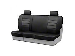 Fia LeatherLite Series Rear Seat Cover; Black (15-25 F-150 SuperCab)