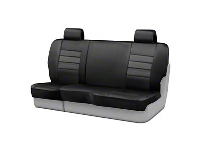 LeatherLite Series Rear Seat Cover; Black (15-24 F-150 SuperCab)