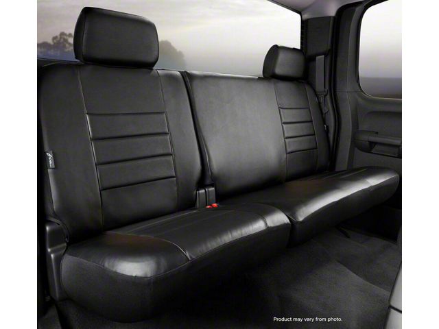 LeatherLite Series Rear Seat Cover; Black (15-24 F-150 SuperCrew)