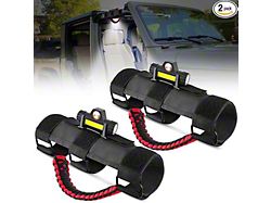 LED Dome Lights with Grab Handle for 2 to 4-Inch Roll Bar Mount (Universal; Some Adaptation May Be Required)