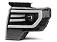 LED DRL Projector Headlights with Clear Corners; Black Housing; Clear Lens (09-14 F-150 w/ Factory Halogen Headlights)