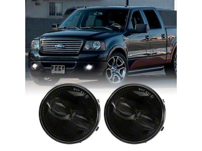 LED Fog Lights; Black Housing (06-14 F-150, Excluding Raptor)