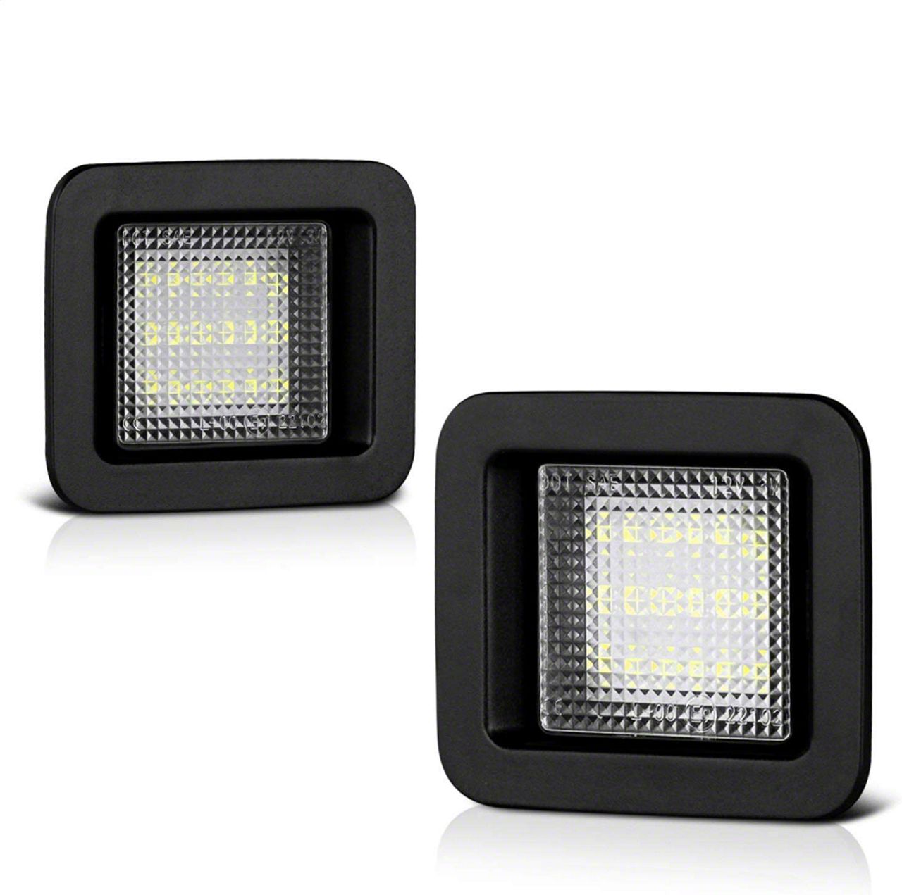LED License Plate Bulb Assembly Replacement; Clear (15-18 F-150)