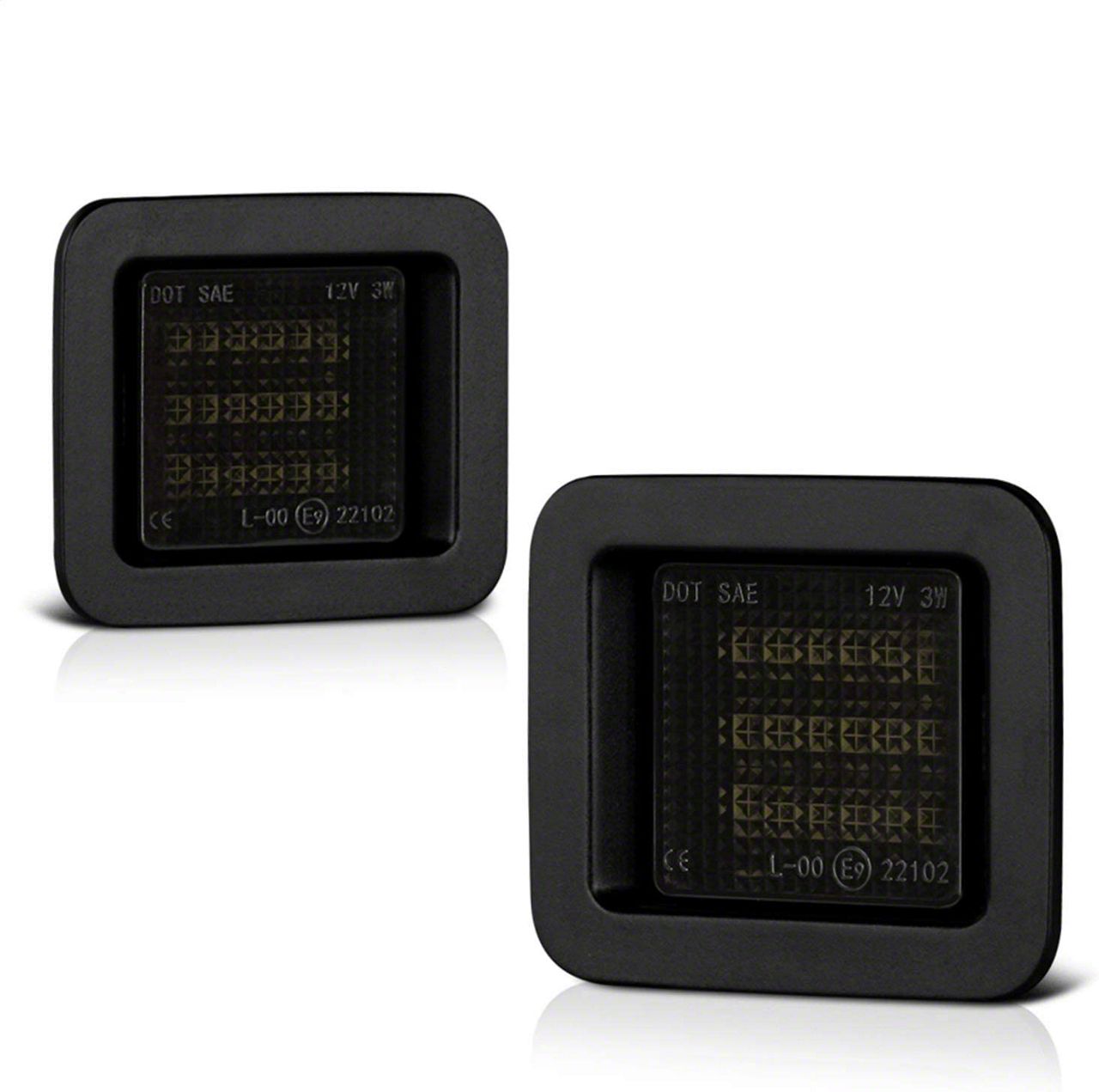 LED License Plate Bulb Assembly Replacement; Smoked (15-18 F-150)