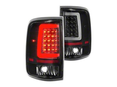 LED Tail Lights; Black Housing; Clear Lens (04-08 F-150 Styleside)