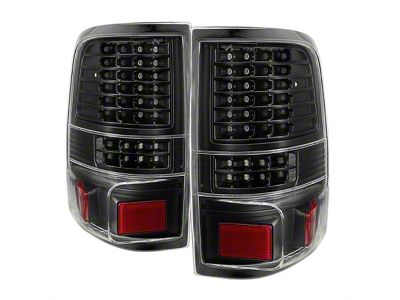 LED Tail Lights; Black Housing; Clear Lens (04-08 F-150 Styleside)