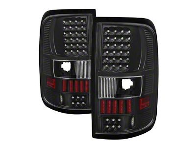 LED Tail Lights; Black Housing; Clear Lens (04-08 F-150 Styleside)