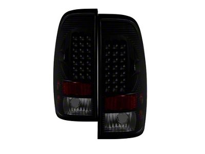 LED Tail Lights; Black Housing; Smoked Lens (97-03 F-150 Styleside Regular Cab, SuperCab)