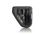 LED Tail Lights; Black Housing; Smoked Lens (21-23 F-150 w/ Factory Halogen Non-BLIS Tail Lights)