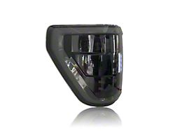 LED Tail Lights; Black Housing; Smoked Lens (21-23 F-150 w/ Factory Halogen Non-BLIS Tail Lights)