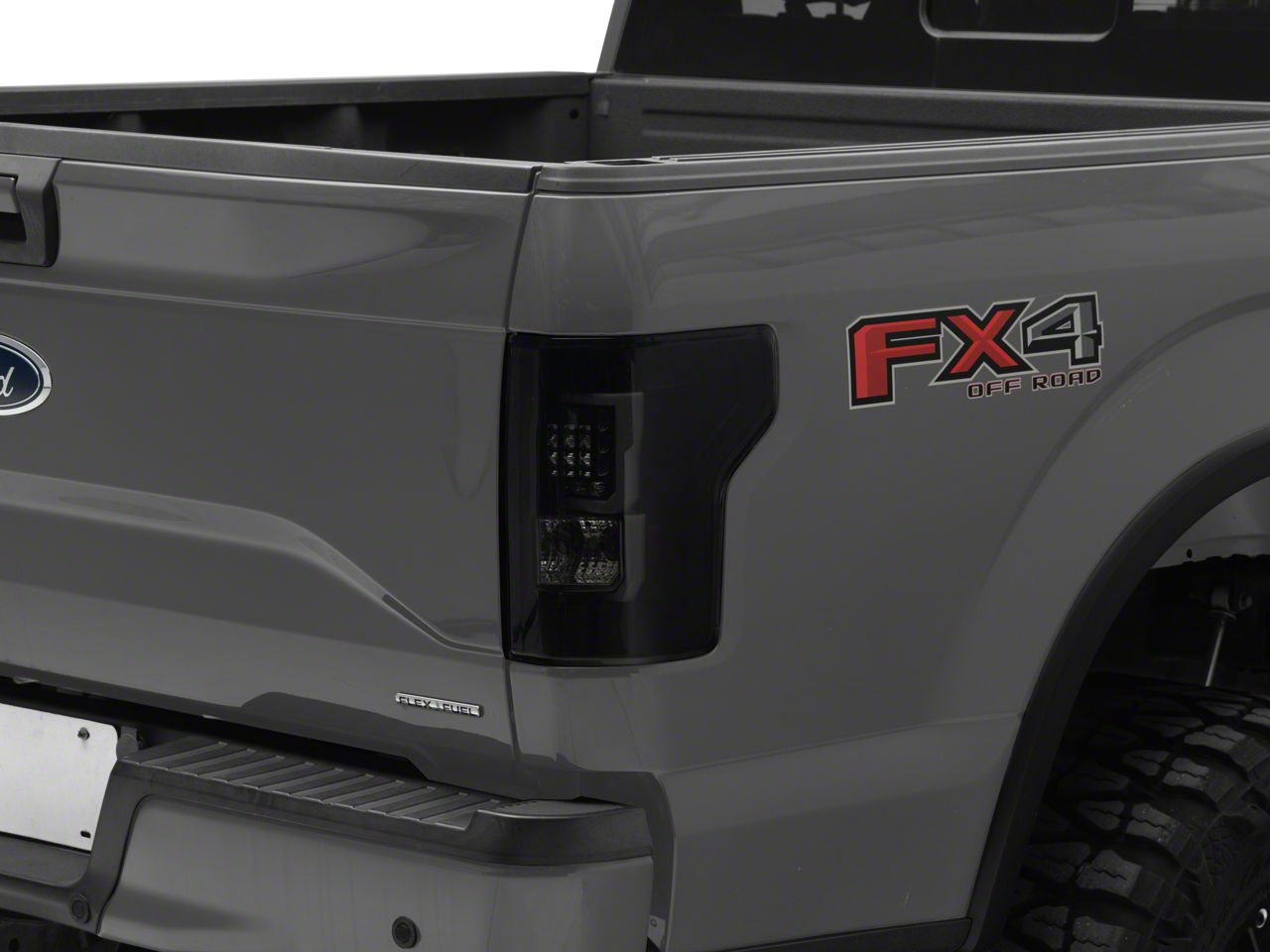 Smoke Lens LED Tail Lights For Ford F-150 2015-2020 – Black Housing, Pair (Left+Right)-552507
