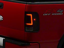 LED Tail Lights; Black Housing; Smoked Lens (04-08 F-150 Styleside)