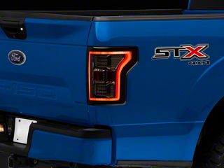 LED Tail Lights; Black Housing; Clear Lens (18-20 F-150 W/ Factory Halogen Non-BLIS Tail Lights - Foto 3