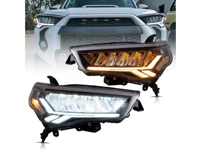 LED Tail Lights with Sequential Turn Lights; Black Housing; Smoked Lens (15-20 F-150 w/ Factory Halogen Non-BLIS Tail Lights)