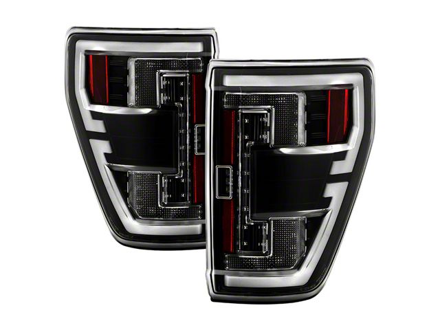 F-150 Light Bar LED Tail Lights; Black Housing; Smoked Lens (15-17 F-150 W/ Factory Halogen Non - Foto 9