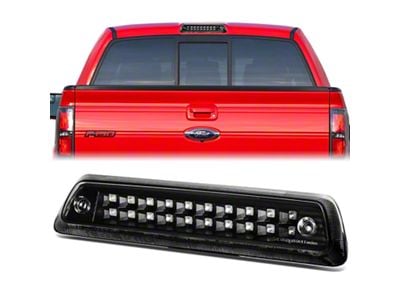 LED Third Brake Light; Black (09-14 F-150 w/o Hill Descent Control, Excluding Raptor)