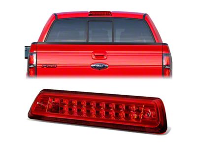 LED Third Brake Light; Red (09-14 F-150 w/o Hill Descent Control, Excluding Raptor)