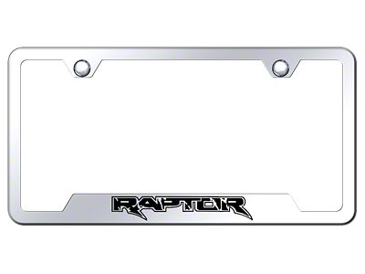 Raptor Laser Etched Cut-Out License Plate Frame (Universal; Some Adaptation May Be Required)