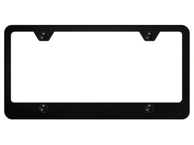 4-Hole Wide Bottom License Plate Frame (Universal; Some Adaptation May Be Required)