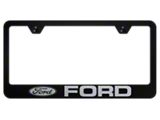 Ford Laser Etched License Plate Frame (Universal; Some Adaptation May Be Required)