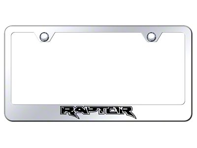 Raptor Laser Etched License Plate Frame (Universal; Some Adaptation May Be Required)