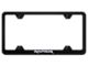 Raptor Laser Etched Wide Body License Plate Frame; Black (Universal; Some Adaptation May Be Required)