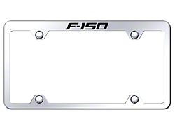 F-150 Laser Etched Wide Body License Plate Frame; Mirrored (Universal; Some Adaptation May Be Required)