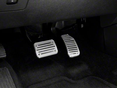 Putco Liquid Pedal Covers; Track Design (15-20 F-150 w/ Electronic Parking Brake)