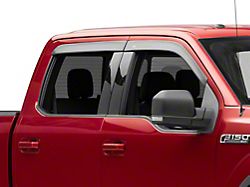 Low Profile Ventvisor Window Deflectors; Front; Matte Black (15-24 F-150 SuperCrew)