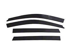 Low Profile Ventvisor Window Deflectors; Front and Rear; Dark Smoke (15-25 F-150 SuperCab)