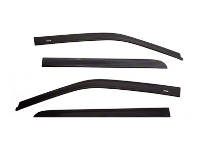 Low Profile Ventvisor Window Deflectors; Front and Rear; Matte Black (09-14 F-150 SuperCrew)